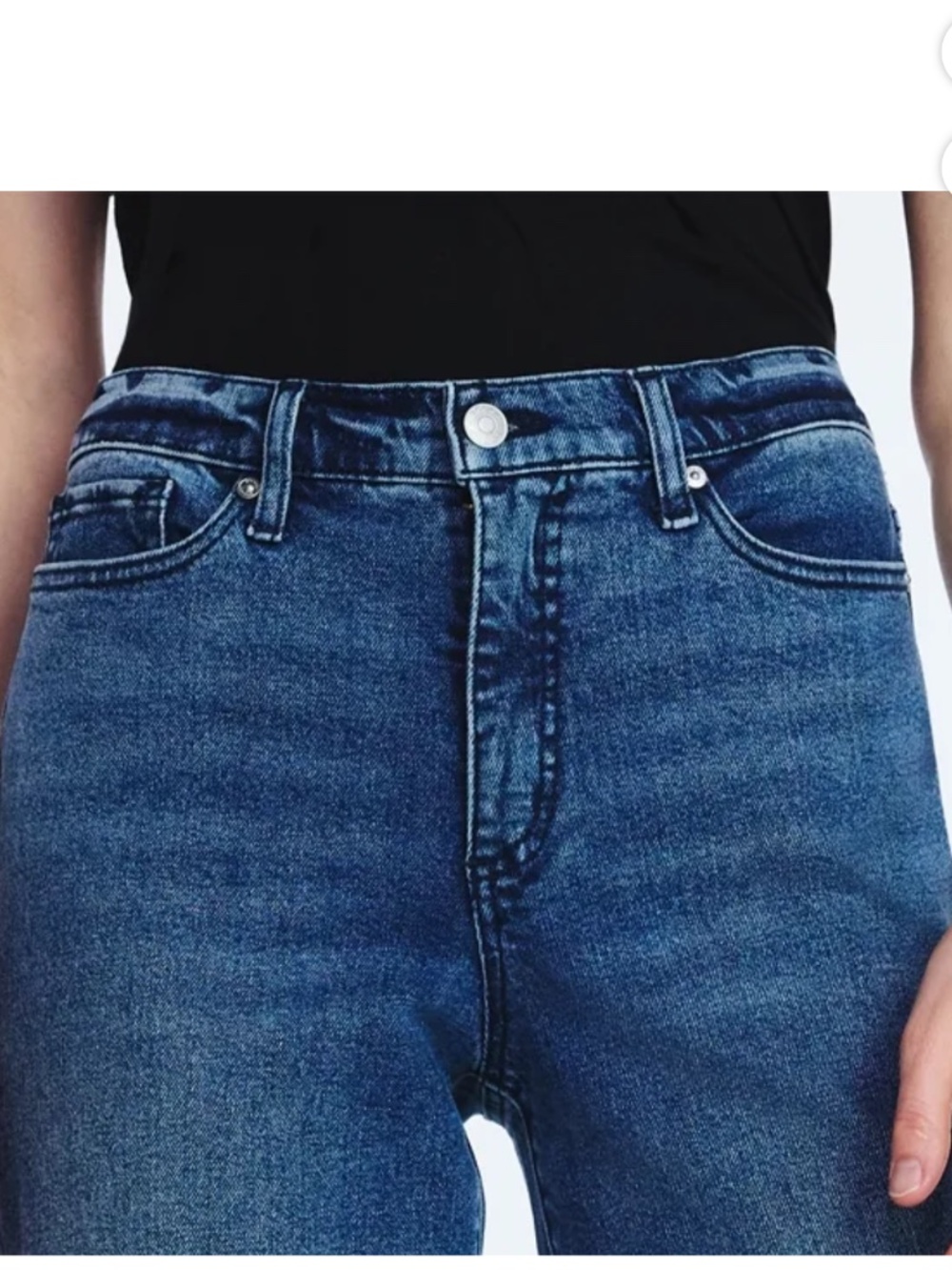 Scoop Women’s Brenna Benton Cuffed Ankle Jeans Size 6 NWT - Picture 2 of 7